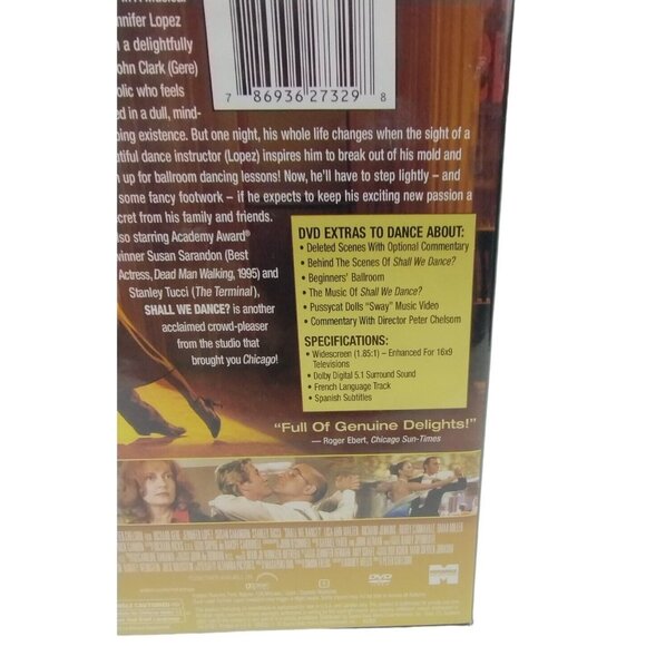 Shall We Dance Romantic Comedy Widescreen Richard Gere Jennifer Lopez Ballroom - Picture 3 of 5